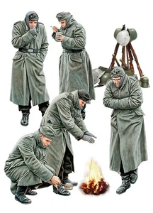 Miniart 1/35 German Soldier 1941-1942 Winter Special Edition (5 pieces) Plastic - Picture 1 of 7
