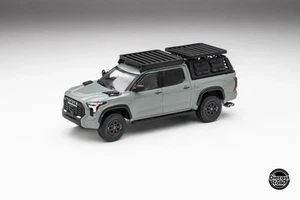 DiecastTalk Exclusive 1/64 Toyota Tundra TRD PRO Lunar Rock with accessories - Picture 1 of 10