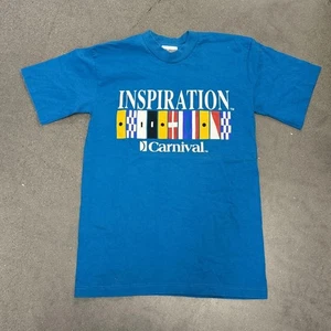 Vintage Carnival Inspiration Single Stich Herren blau M T-Shirt kostenloser schneller Versand - Bild 1 von 7