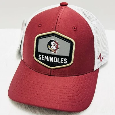 Zephyr Florida State Seminoles Hexagon Hat Cap Adjustable Snapback Red NCAA - Image 1 of 4