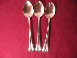 Set Of 3 ONEIDA RUSHMORE STAILESS Deluxe TEASPOONS 6" - Picture 1 of 5