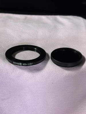 Bundle: Bower Black 37mm to 49mm Step-Up Ring And 37mm Black Filter - Image 1 of 4