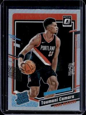 2023-24 Donruss Optic Toumani Camara Holo Prizm Rated Rookie #204 Trail Blazers - Image 1 of 2