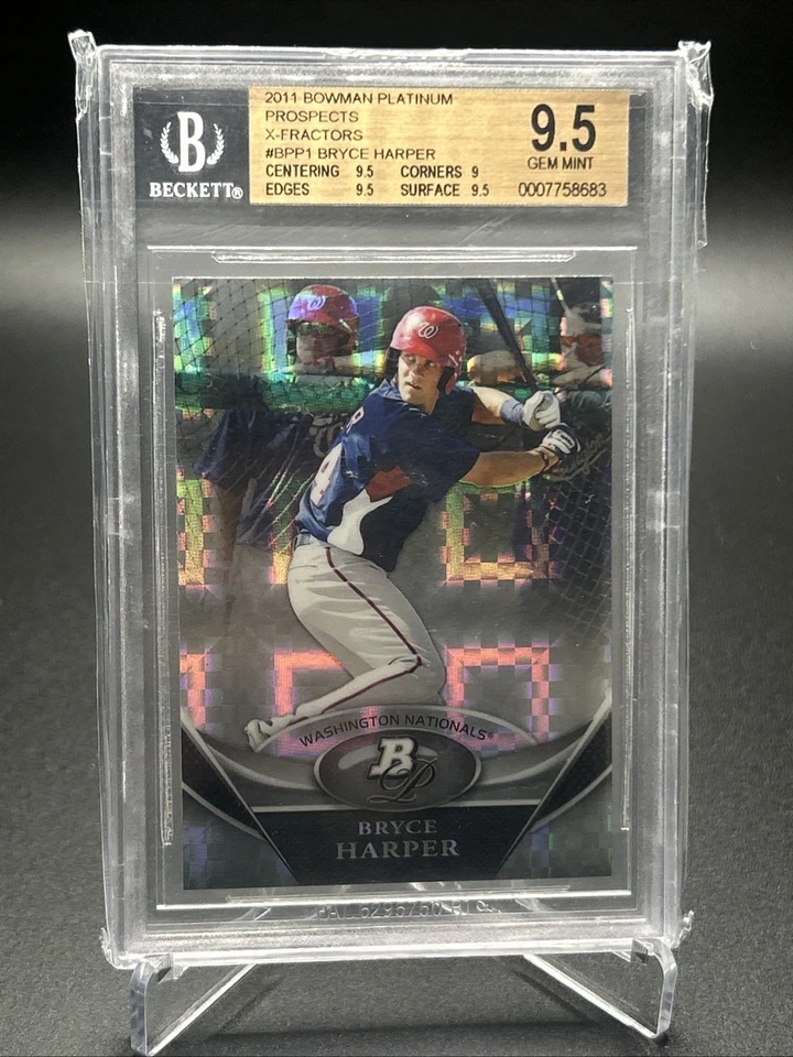 2011 Bowman Platinum - Prospects Bryce Harper #BPP1 X-Fractor (RC) BGS 9.5 - Image 1 of 2