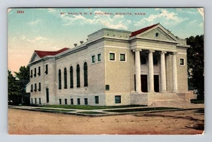 Wichita KS-Kansas, St Paul's Methodist Episcopal Church Vintage Postcard - Picture 1 of 2