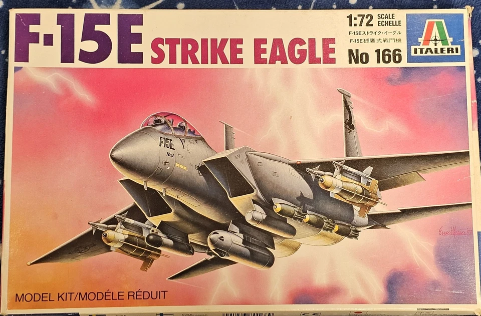 F-15E STRIKE EAGLE Italeri 1/72 USA Fighter Jet Afghanistan Iraq Desert Storm - Immagine 1 di 1