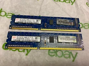 Hynix 4GB (2X2GB) PC3-10600 DDR3-1333MHz non-ECC Unbuffered CL9 240-Pin DIMM - Picture 1 of 1