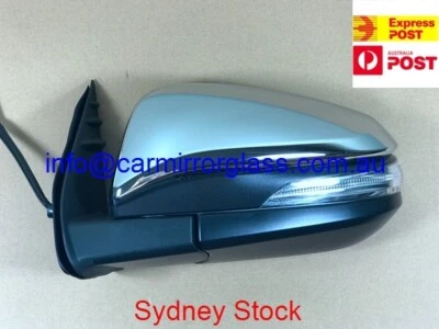 ESPELHO DE PORTA PARA TOYOTA HILUX 2015 para a esquerda (cromo, pisca-pisca, dobra elétrica - Imagem 1 de 3