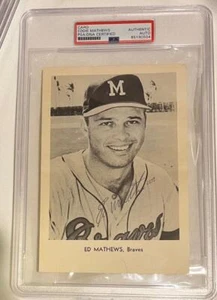 Eddie Mathews - Milwaukee Braves - Autographed / Signed Team Photo - PSA/DNA - Picture 1 of 1