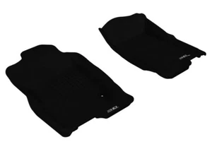 Fit 2006-2010 Ford Explorer All Weather Floor Mat Front Set Kagu Black - Picture 1 of 5