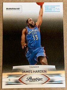 2009-10 Rookie James Harden 153 Prestige Light Blue Draft Picks. SP #d/999 Nets