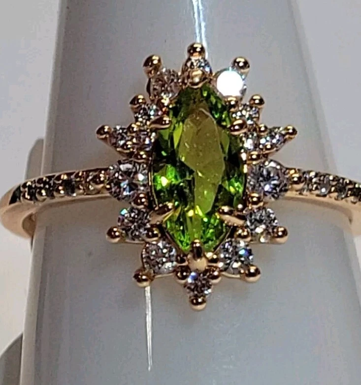 Bomb Party Ring “Never Stop Shining” RBP#6355 SIZE 9 PERIDOT