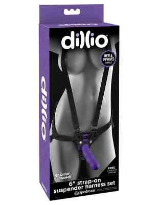 Dillio Strap On Suspender Harness Set With Dildo Adjustable 6 Inches - Image 1 of 4