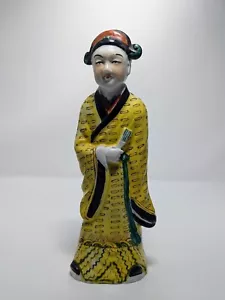 Antique Hand Painted Porcelain Figure - Chinese Export Collectible Decor,... - Picture 1 of 7