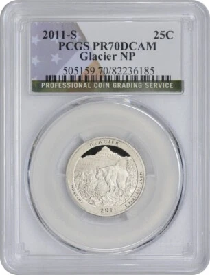 2011-S Flag Clad Glacier ATB National Park Quarter PR70DCAM PCGS - Image 1 of 2