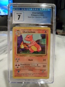 Charmeleon CGC 7 Near Mint Pokemon 1999 Base Set Unlimited 24/102 - Picture 1 of 2