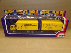 VINTAGE SIKU #3714 VOLVO POST OFFICE PARCEL SERVICE TRUCK W/ DOUBLE TRAILER - Picture 1 of 8