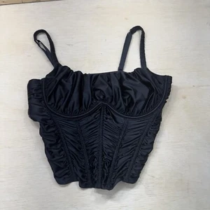 Gilly Hicks Black Bustier Bralette Size Medium - Picture 1 of 16