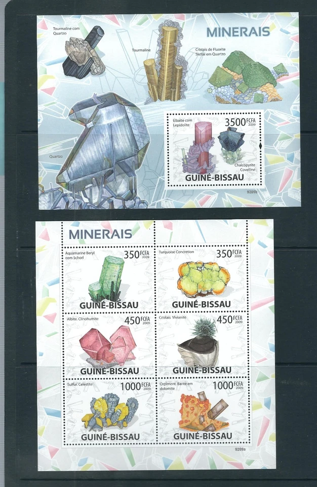 Guinea -Bissau / 2009 Issue of Minerals . MNH - Image 1 of 1