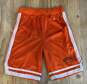 Pantalones Cortos Champion Guardia Costera Malla Para Hombre Talla Pequeña Naranja De Colección USCG Baloncesto - Imagen 1 de 5