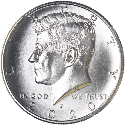 2020 P Kennedy Half Dollar CN-Clad Gem BU US Coin Cover
