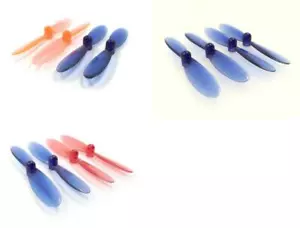 Heli-Max 1SQ Clear Blue w/ Red and Orange 55mm Propellers - Picture 1 of 4