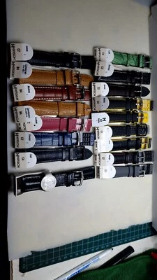 Lote de 17 correas de reloj Hirsch de 20 mm Job Foto 1 de 4