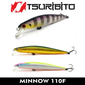 SEÑUELO DE PESCA TSURIBITO MINNOW 110F JAPÓN FLOTANTE CEBO 110mm MÁS COLORES - Imagen 1 de 15