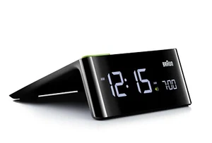 Braun BNC016BK Black LCD Clock R.R.P £79.99 EACH - Picture 1 of 6