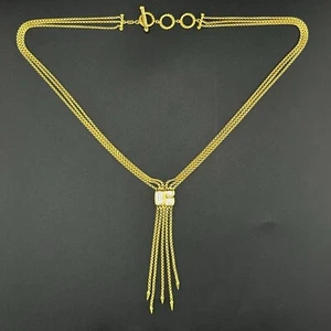 DAVID YURMAN CONFETTI DROP DIAMOND NECKLACE - 18K YELLOW GOLD - 16.5" - 18" - Picture 1 of 14