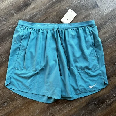 Pantalones Cortos para Correr Nike 2XL Para Hombres Stride Dri-FIT 7" Verde Azulado Calzoncillo Forrado $55 Foto 1 de 4