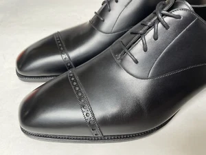 Gaziano and Girling Cambridge Cap Toe Oxford Black Calf, UK 10.5 E, US 11 $1400 - Picture 1 of 12