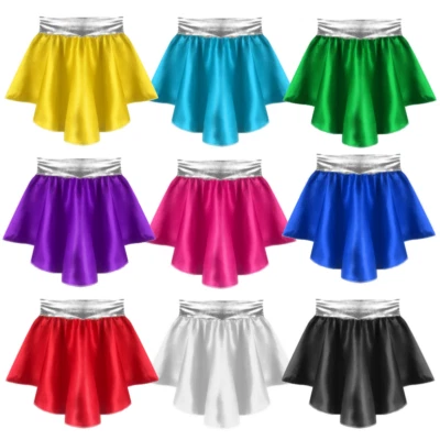 Girls SUPER HERO Fancy Dress Costume Woman Supergirl SATIN & SILVER SKIRT - Image 1 of 4