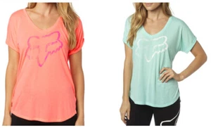 Fox Racing Women's Responded V-Neck Tee Short Sleeve Graphic T-shirt Tops XS-XL - Picture 1 of 27