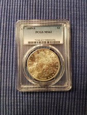 1889s Morgan dollar MS 62