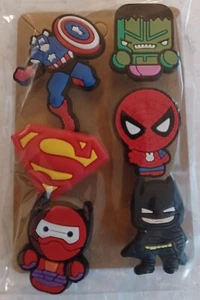 MARVEL SHOE CHARMS FOR CROCS SET OF 6 - Picture 1 of 1