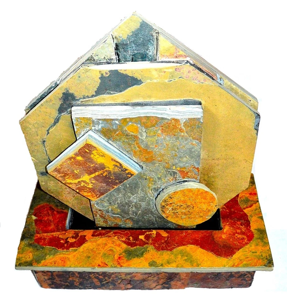 Water Wall Slate Fountain Room Fountain Water Feature Room Leaning - Image 1 of 4