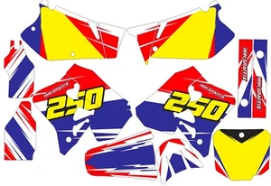 Graphic Kit for 1995-1996 Honda CR250 CR 250 shrouds fender plastic decals - Picture 1 of 1
