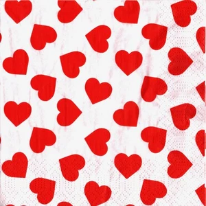 Papierservietten Herzen Liebe. Pappservietten Herzen Liebe - Bild 1 von 1