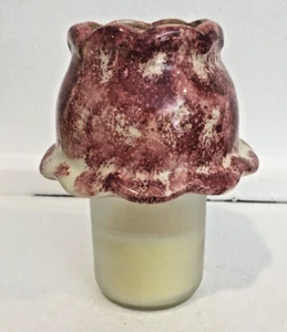 CERAMIC CANDLE SHADE- Fits jar or holder 1 3/4" to 2 1/4" HANDMADE USA (SS35) - Picture 1 of 3