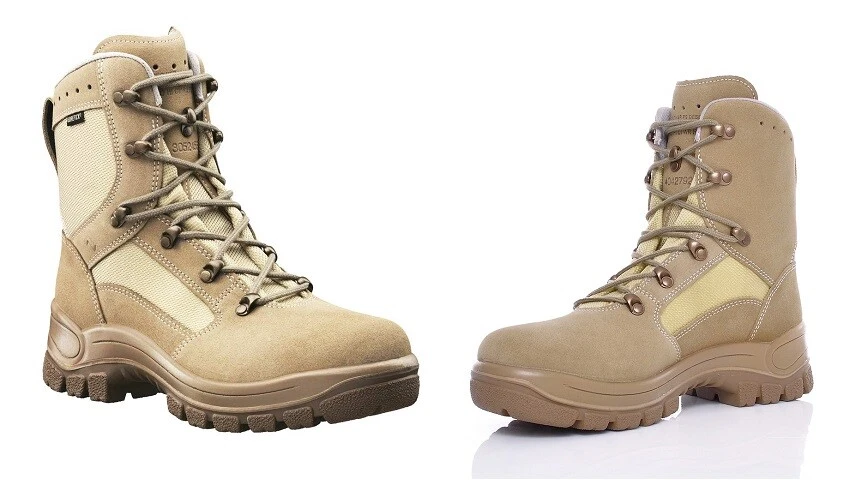 HAIX® Airpower P9 Desert cuir police sécurité chaussures bottes beige taille 41 = UK7 - Photo 1/1