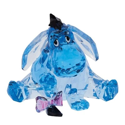 Enesco Facets Disney Winnie The Pooh Eeyore Sitting Figurine, 3 Inch, Blue NEW