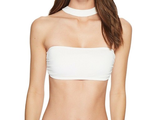 Costume da bagno Michael Kors nuovo con etichetta bikini top reggiseno taglia M girocollo fascia