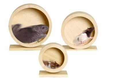 XXL-HEIMTIERCENTER Wonderland Bogie Wheel Laufrad aus Holz - 3 Größen