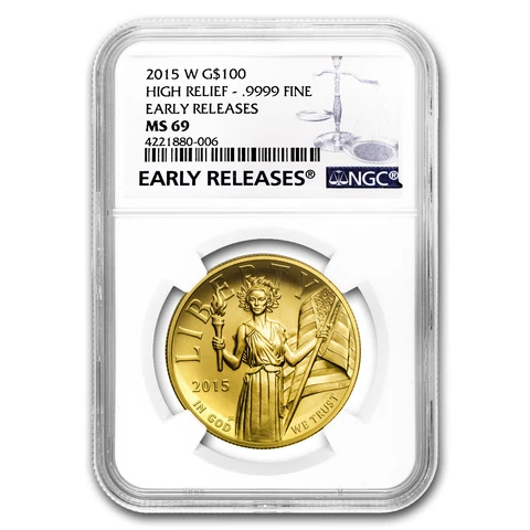 2015 High Relief American Liberty Gold MS-69 NGC (ER/FR) Cover