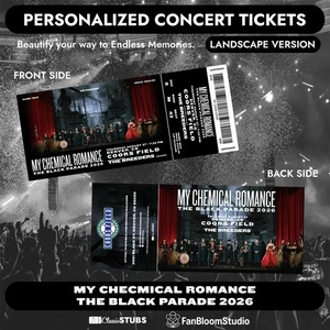 My Chemical Romance The Black Parade 2026 Tour Personalized Rock Concert Ticket - Picture 1 of 6