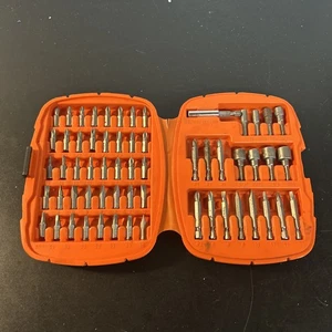 Juego de brocas de atornillado Black and Decker 60 piezas Nº 71-962 + Estuche de Transporte Naranja - Imagen 1 de 10
