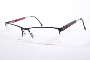 Carrera Occhiali da Vista 8835 Uomo Nero Semi-Rimless Metallo Montatura Occhiali - Foto 1 di 4