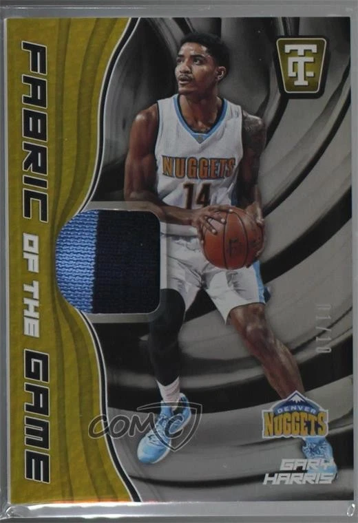 2017-18 Panini Totally Certified Fabric of the Game Gold /10 Gary Harris #FG-GHR - Image 1 of 2