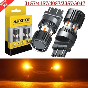 4157 3156 3157 4057 Amber 8-LED Turn Signal Light Bulbs CANBUS Anti Hyper Flash - Bild 1 von 25